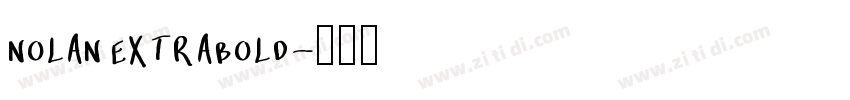 nolan extrabold字体转换